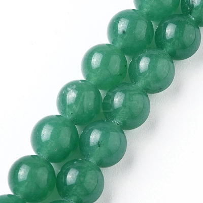 1 Strand Natural Green Aventurine Beads Strands G-YW0001-35B-1