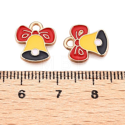 Christmas Theme Alloy Enamel Pendants ENAM-T020-10V-1