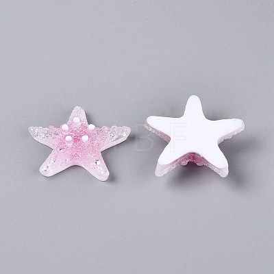 Transpant Resin & Paillette Decoden Cabochons CRES-Q222-01B-1