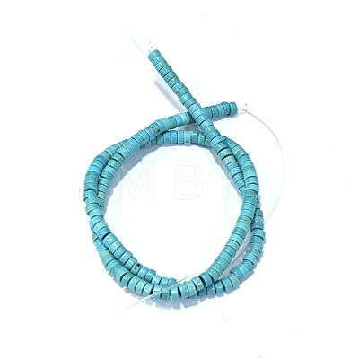 Synthetic Turquoise Beads Strands TURQ-G110-4x2mm-09-1