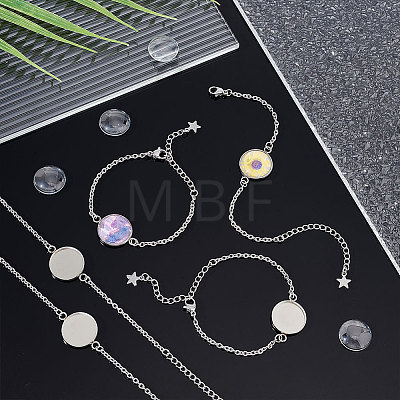 Unicraftale DIY Blank Dome Link Bracelet Making Kit DIY-UN0004-28-1