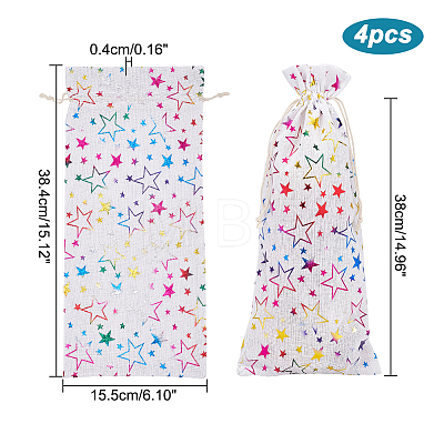 Polyester Wine Storage Bags ABAG-WH0031-24-1
