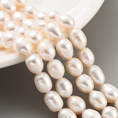 Natural Cultured Freshwater Pearl Beads Strands PEAR-P062-14D-1