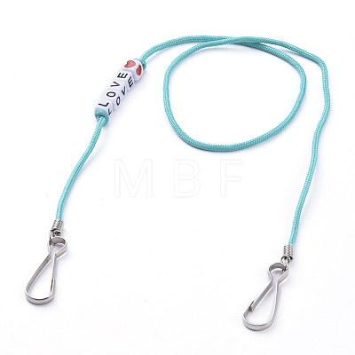 Polyester & Spandex Cord Ropes Eyeglasses Chains AJEW-EH00058-01-1