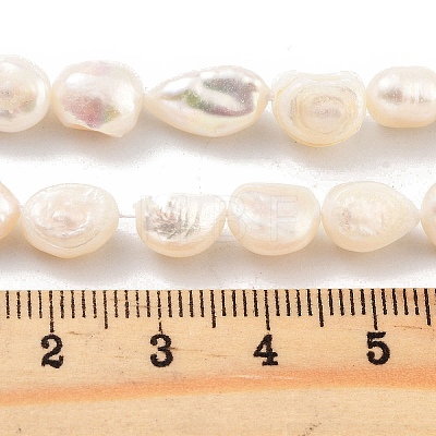 Natural Cultured Freshwater Pearl Beads Strands PEAR-P062-28B-1