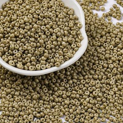8/0 Baking Paint Glass Seed Beads SEED-M012-02A-50-1