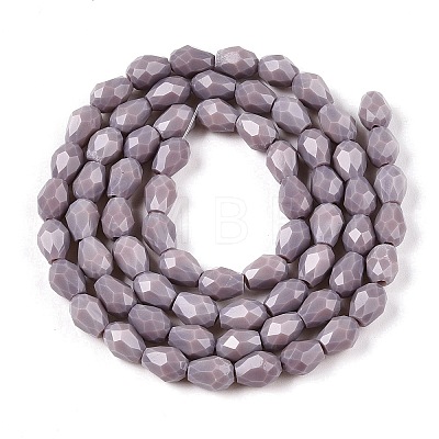 Opaque Solid Color Beads Strands EGLA-N013-P6mm-D09-1