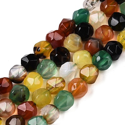 Natural Agate(Dyed) Beads Strands G-T138-221B-1