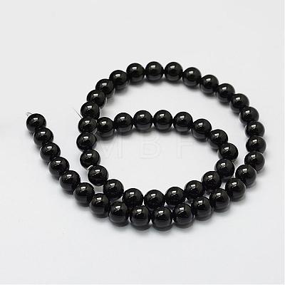 Natural Agate Beads Strands G-N0309-23-8mm-1