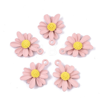 Spray Painted Alloy Pendants PALLOY-N0147-04C-1