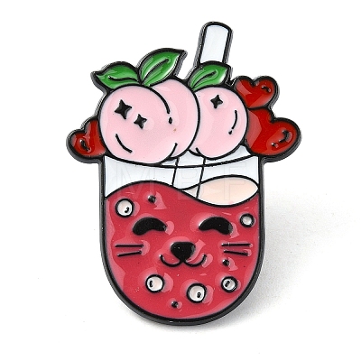 Tea Drinks Enamel Pins JEWB-Q005-01D-1