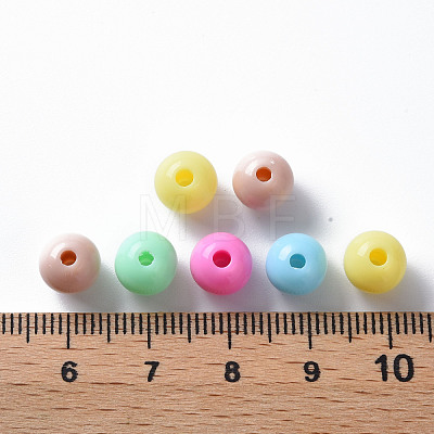 Opaque Acrylic Beads MACR-S370-C8mm-M1-1