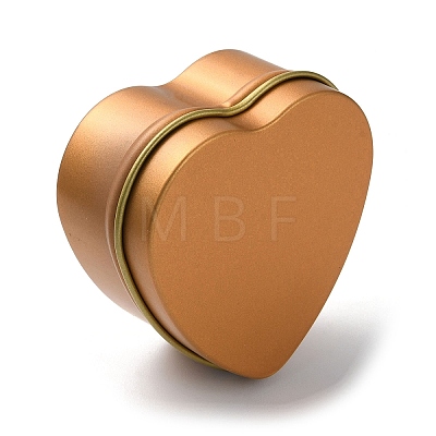 Tinplate Iron Heart Shaped Candle Tins CON-NH0001-02B-1