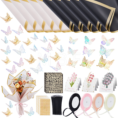 DIY Bouquet Wrapping Paper Sets DIY-NB0015-10-1