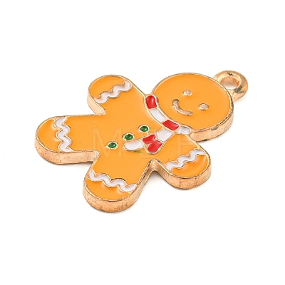 Christmas Theme Alloy Enamel Pendants ENAM-M221-01KCG-08-1