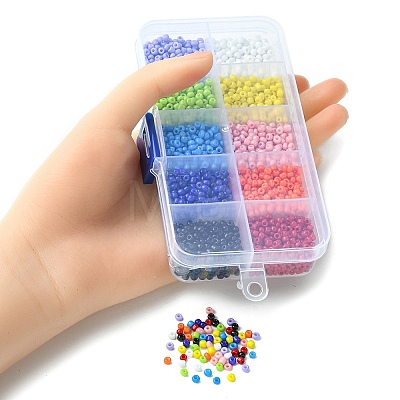100G 10 Style 11/0 Glass Seed Beads SEED-YW0002-41-1