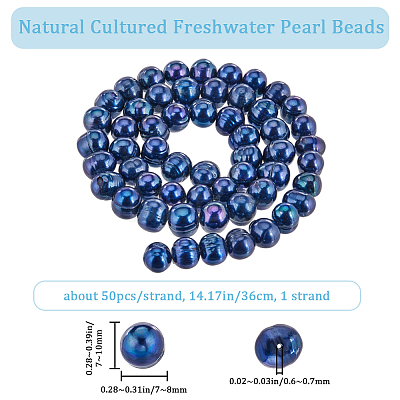 Beebeecraft 1 Strand Natural Cultured Freshwater Pearl Beads Strands PEAR-BBC0001-20-1