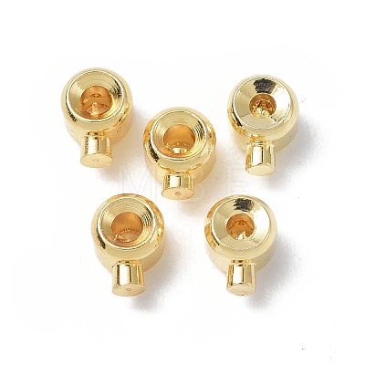 Brass Crimp Beads X-KK-P223-35G-1