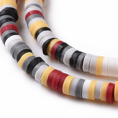 Handmade Polymer Clay Beads Strands CLAY-R089-3mm-012-1