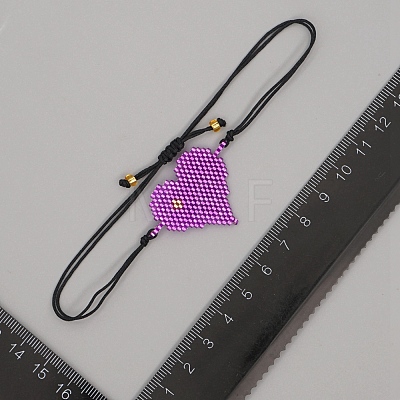Miyuki Seed Braided Bead Bracelet BJEW-A121-31A-1