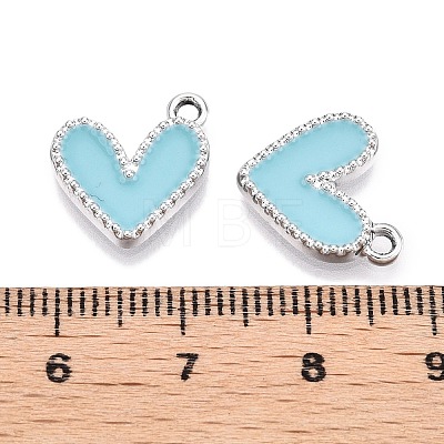 Rack Plating Alloy Enamel Charms ENAM-N056-343P-E-1