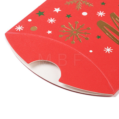 Christmas Theme Paper Pillow Gift Boxes CON-B012-02-1