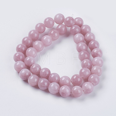 Natural Yellow Jade Beads Strands X-G-G598-10mm-YXS-05-1