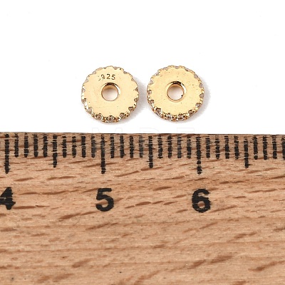 925 Sterling Silver Micro Pave Clear Cubic Zirconia Beads SE-CBAF1B2-17B-G-1