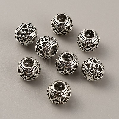 Tibetan Style Alloy European Beads FIND-TAC0002-065G-01-1