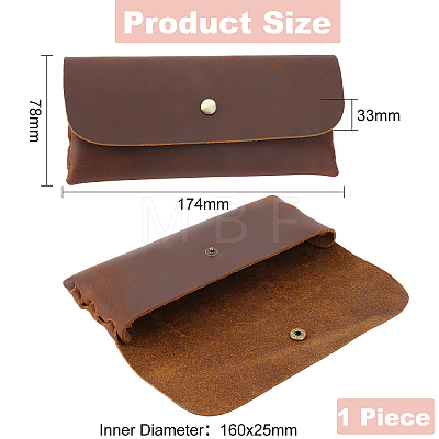 Retro Horse Leather Clutch Wallet for Men AJEW-WH0258-343-1