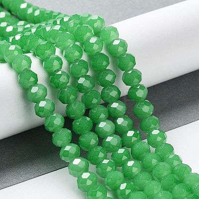 Baking Painted Imitation Jade Glass Bead Strands DGLA-A034-J10mm-A10-1