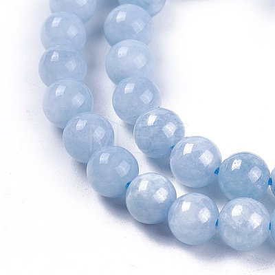 Natural Jade Beads Strands X-G-L500-01-6mm-1