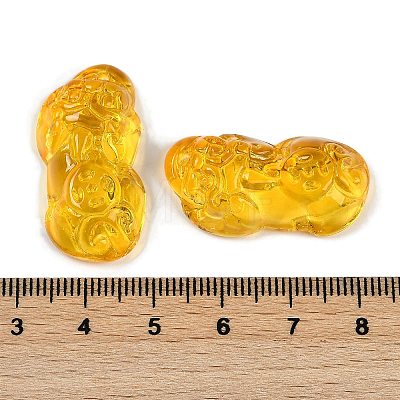 Spray Painted Imitation Jade Glass Beads GLAA-Z007-01C-1