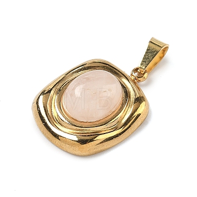 Natural Quartz Crystal Pendants STAS-D209-01G-08-1