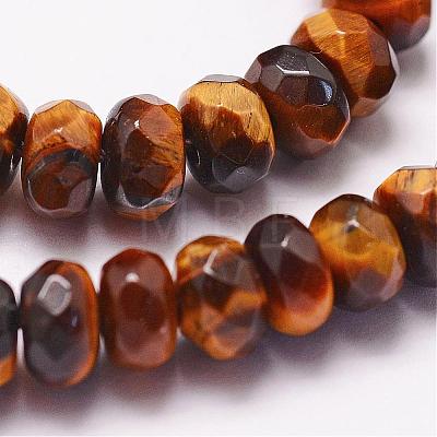 Natural Tiger Eye Beads Strands G-N0179-03-6x4mm-1