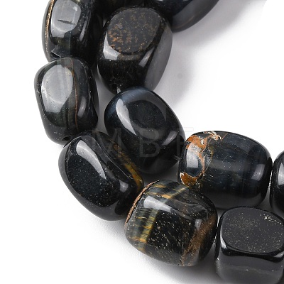 Natural Blue Tiger Eye Beads Strands G-H331-B01-1