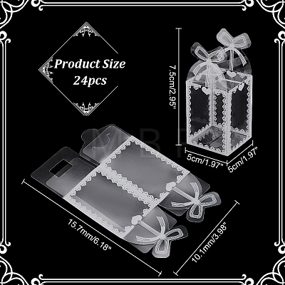 Transparent PVC Candy Treat Gift Box CON-WH0085-58B-1
