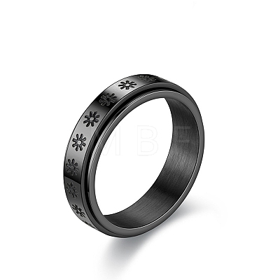 Titanium Steel Rotatable Finger Ring PW-WGA836B-08-1