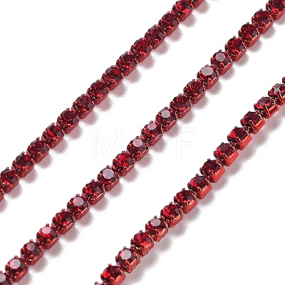 Iron Rhinestone Glass Cup Chain CH-U001-01J-1