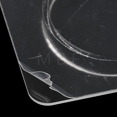 Clear Acrylic Slant Back Single Bracelet Bangle Display Stands BDIS-C003-01E-1