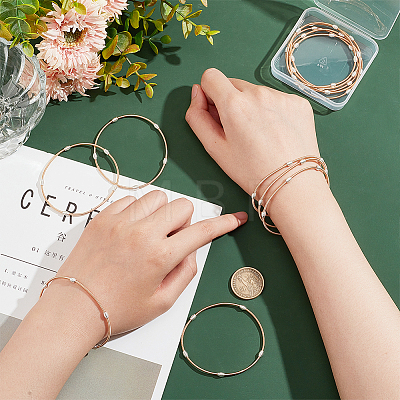 12Pcs Spring Bracelets Set BJEW-BC0001-13KCG-1