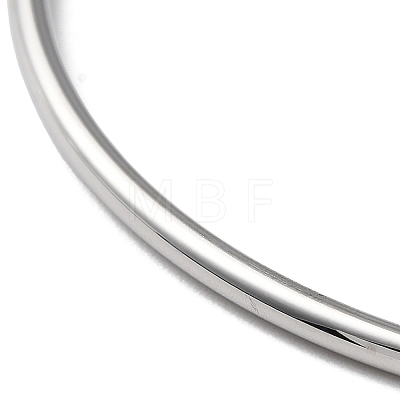 304 Stainless Steel Simple Plain Bangle for Women BJEW-F461-01B-P-1
