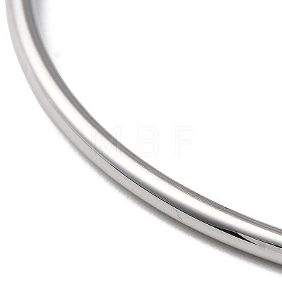 Non-Tarnish 304 Stainless Steel Simple Plain Bangle for Women BJEW-F461-01B-P-1