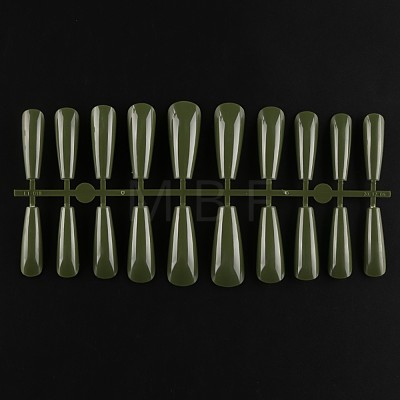 Solid Color Plastic Seamless Toe False Nail MRMJ-R106-TBL020-1