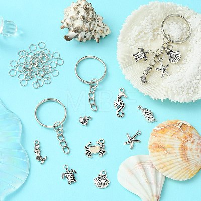 DIY Ocean Theme Keychain Making Kit DIY-CJ0002-26-1