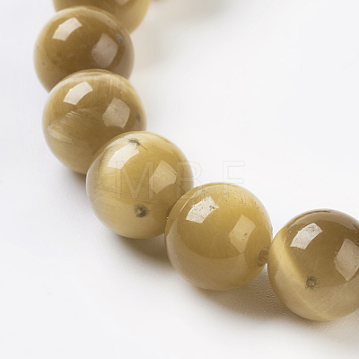 Natural Gold Tiger Eye Beads Strands X-G-C076-8mm-1AA-1