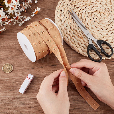 10 Yards Polyester Sewing Snap Button Tape DIY-OC0012-96A-1