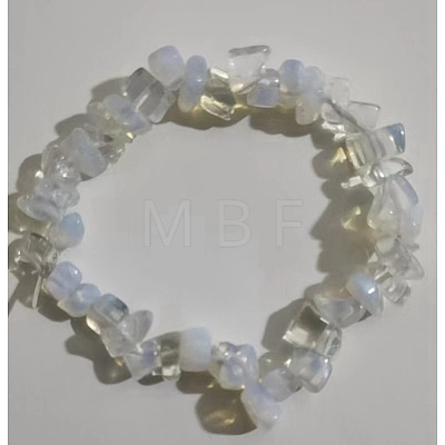 Opalite Chips Beaded Stretch Bracelet for Women PW-WG72437-15-1