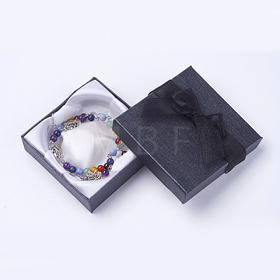 Natural Quartz Crystal & Mixed Stone Beads Jewelry Sets SJEW-JS00921-02-1