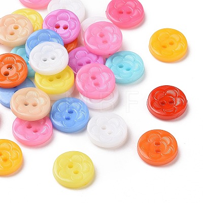 Acrylic Sewing Buttons for Clothes Design BUTT-E083-F-M-1